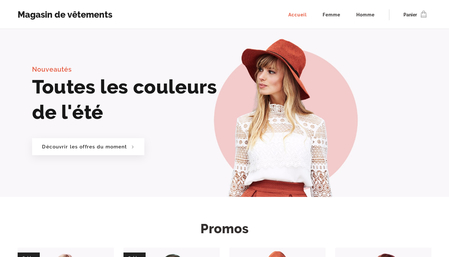 Template Magasin de vêtements
