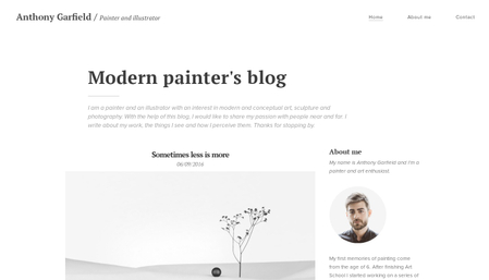 Art blog template