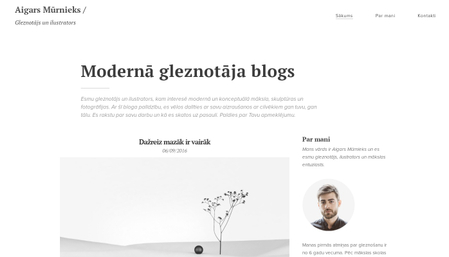 Mākslas bloga veidne