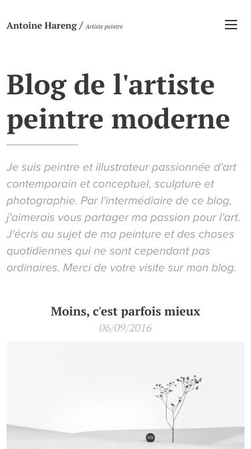 Modèle : Blog d'art - Modèle - Webnode