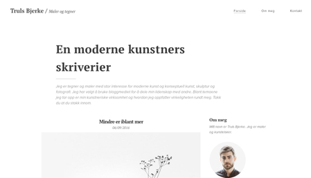 Mal for kunstblogg