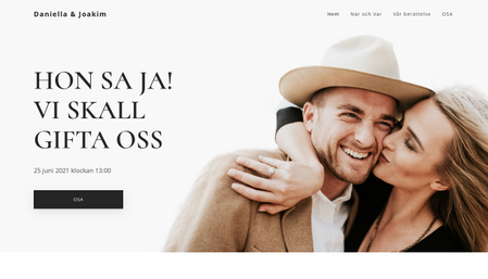 Mall - Trädgårdsbröllop