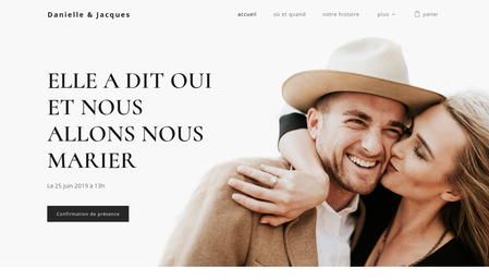 Template Mariage thème rustique