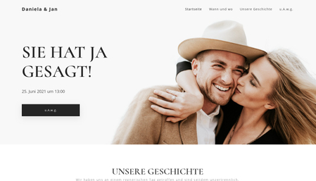 Vorlage ländliche Hochzeit