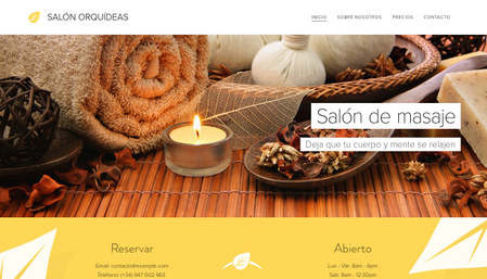 Plantilla - Salón de masaje