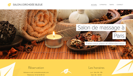 Template Salon du bien-être