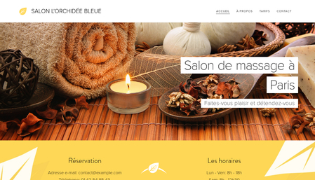 Template Salon du bien-être