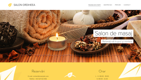Șablon: Salon de masaj