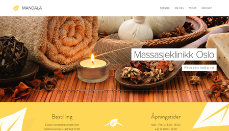 Mal for massasjeklinikk