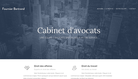 Template Cabinet d'avocats