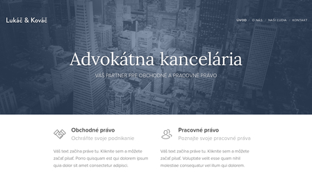 Šablóna Advokátna kancelária