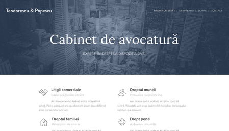 Șablon: Cabinet de avocatură