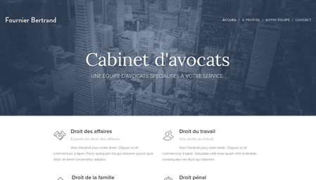 Template Cabinet d'avocats