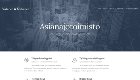 Sivupohja - Asianajotoimisto