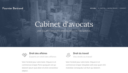 Template Cabinet d'avocats