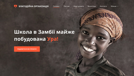 Шаблон Благодійної організації