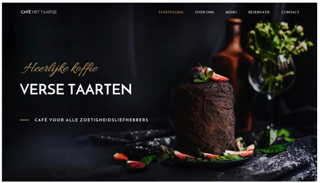 Café het Taartje sjabloon