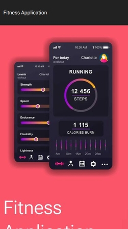 Fitness App Website Template - Website template
