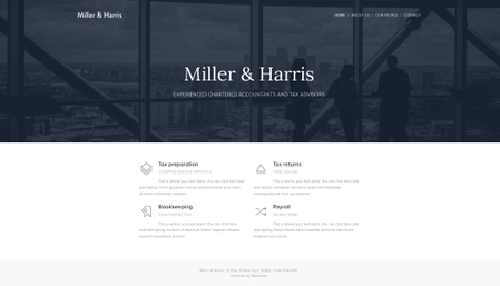 Tax Consulting Website Template