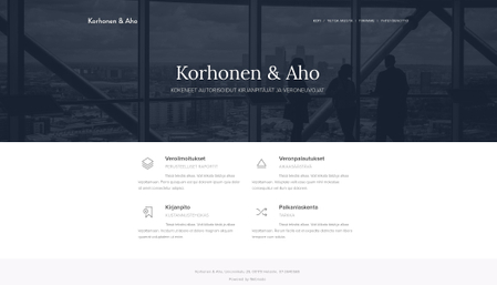 Sivupohja - Veroneuvonta