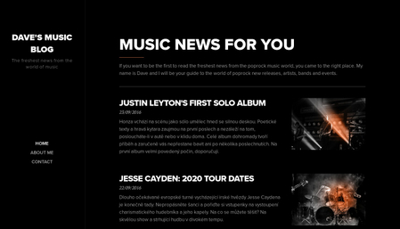 Music Blog Template