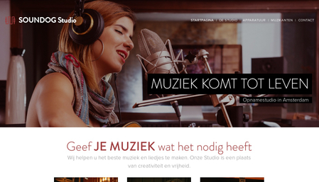 Muziekstudio sjabloon