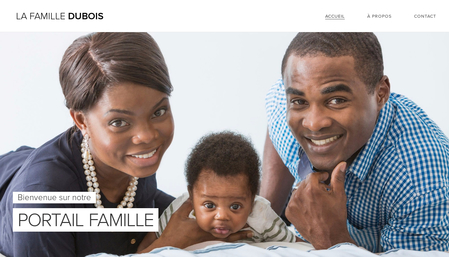 Template Un site de famille