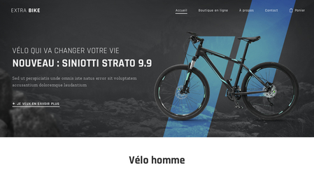 Template Magasin de vélo
