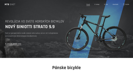 Šablóna: E-shop s bicyklami