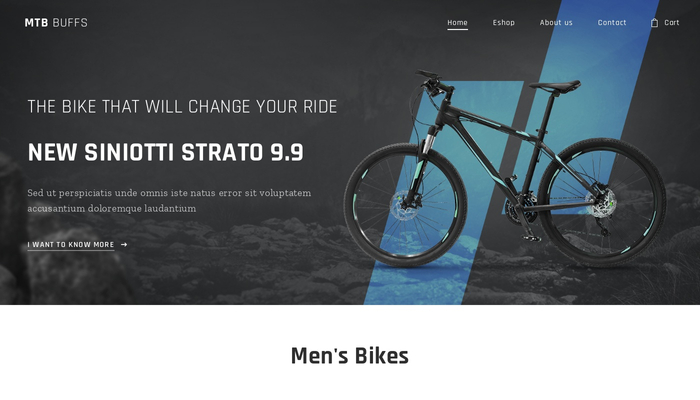 Bike Store Template Website Template Webnode