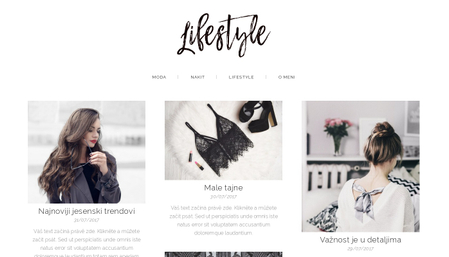 Predložak: Lifestyle blog