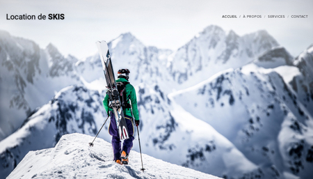 Template Location de skis