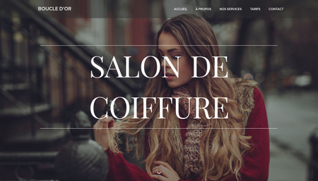 Template Salon de coiffure