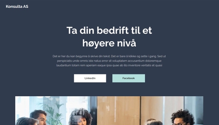 Generisk mal for business nettsider