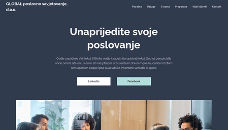 Generički predložak za poslovnu web stranicu