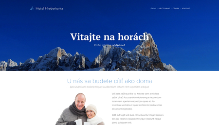 Šablóna Horský hotel