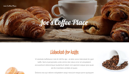 Skabelon: Coffee Place