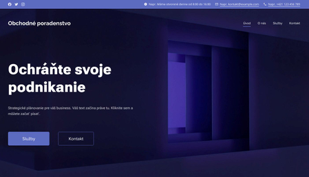 Šablóna: Obchodné poradenstvo