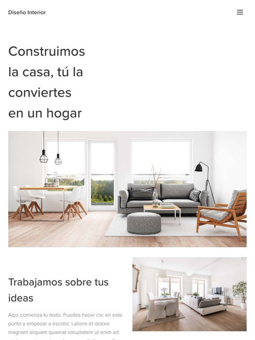 Plantilla interiorismo plantilla web webnode