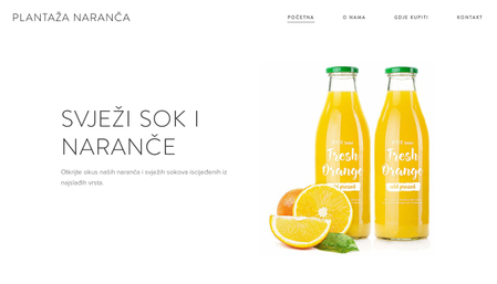 Predložak plantaža naranča