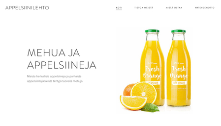 Sivupohja - Appelsiinilehto