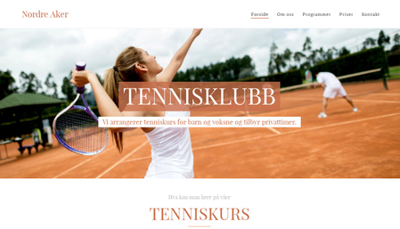 Mal for tennisklubb