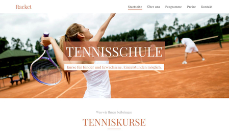 Vorlage Tennisschule