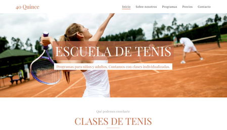 Plantilla - Escuela de tenis