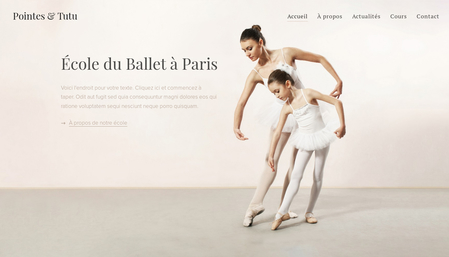 Template École de ballet