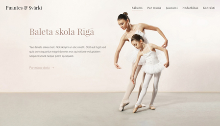 Baleta skolas veidne