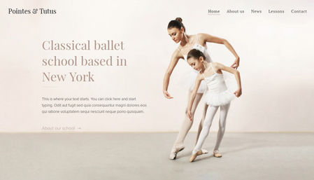 Ballet school Template