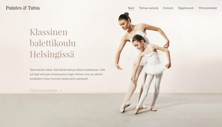 Sivupohja - Balettikoulu