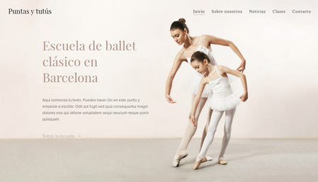 Plantilla Escuela de Ballet