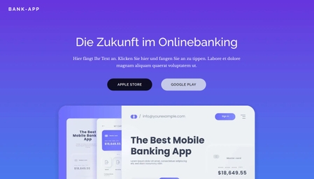 Vorlage Banking-App